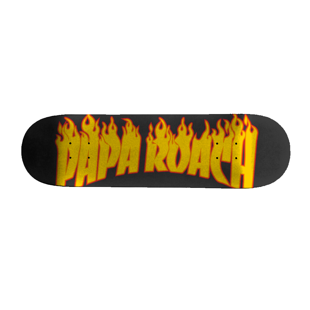 Firestarter Skate Deck (Black) – Papa Roach