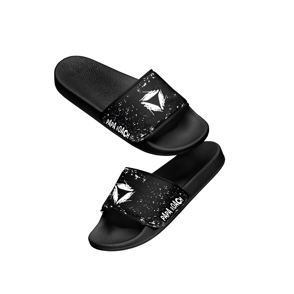 Splatter Logo Slides (Black/White) – Papa Roach