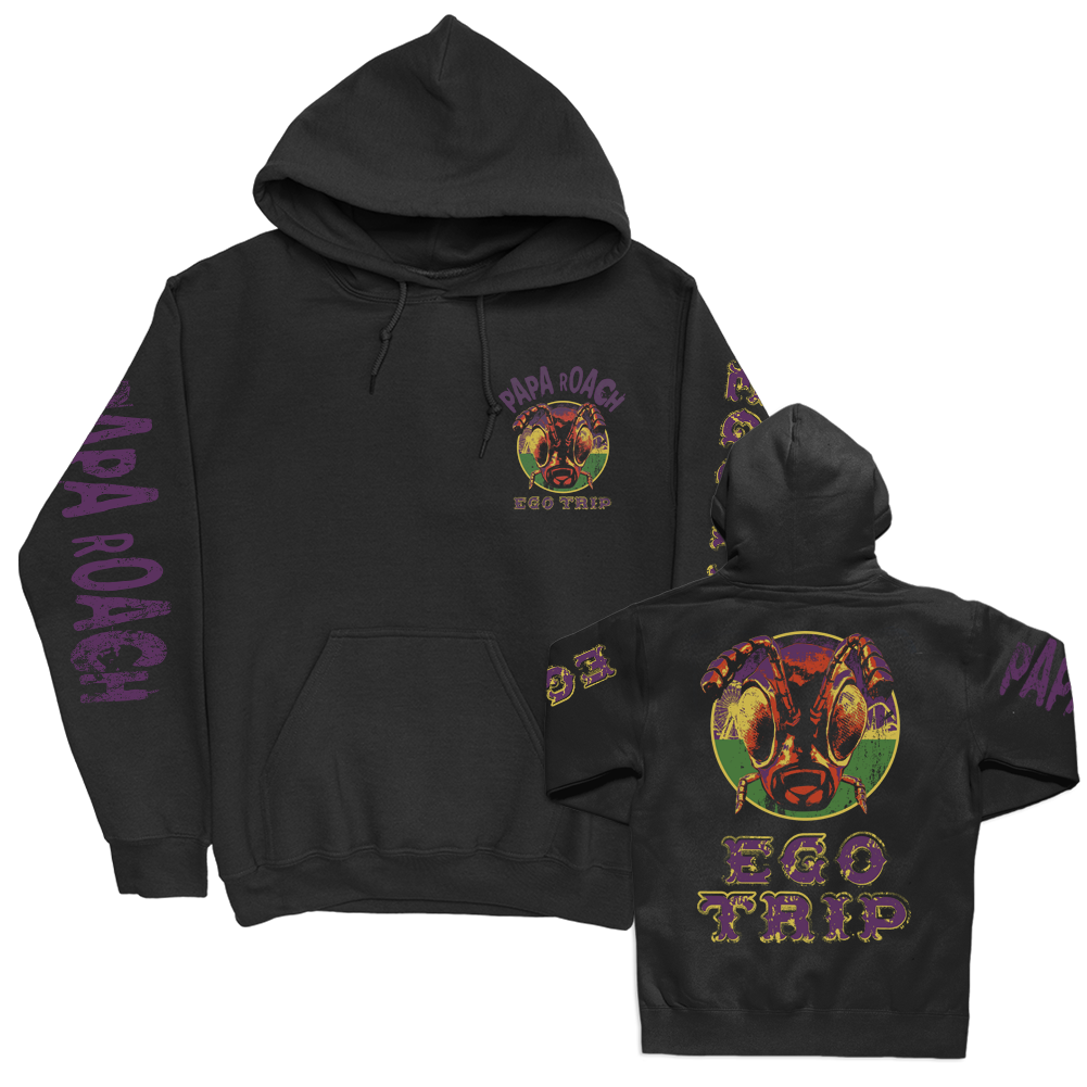 Ego Trip Roach Pullover Hood (Black) – Papa Roach