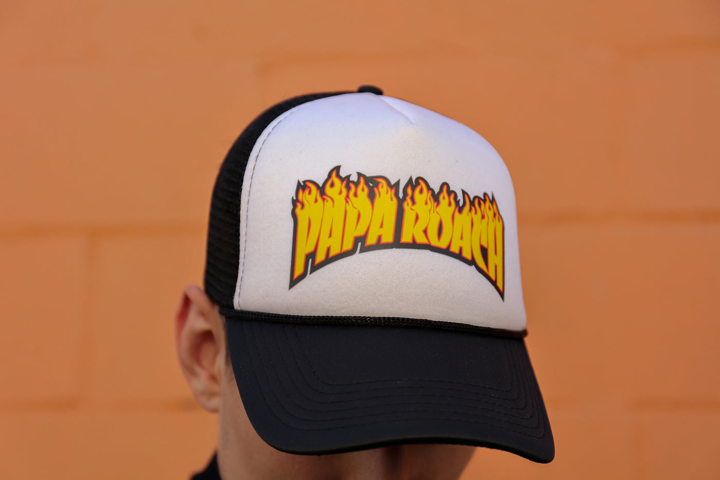 Firestarter Trucker Hat (Black/White)