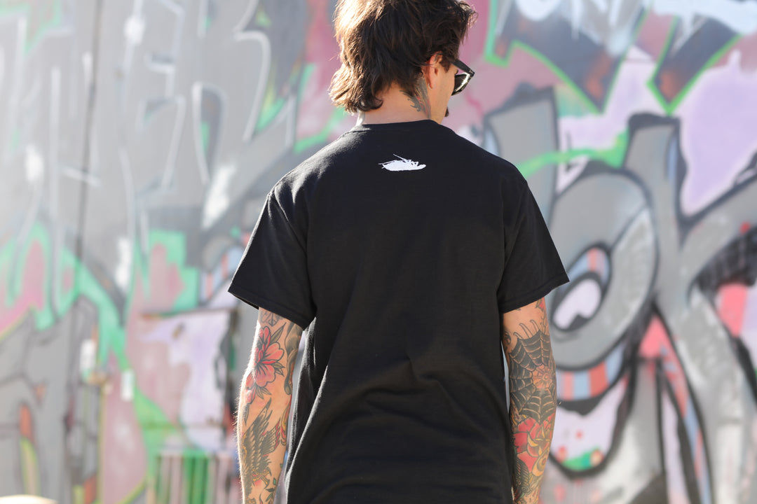 Stretch Logo T-Shirt (Black) – Papa Roach