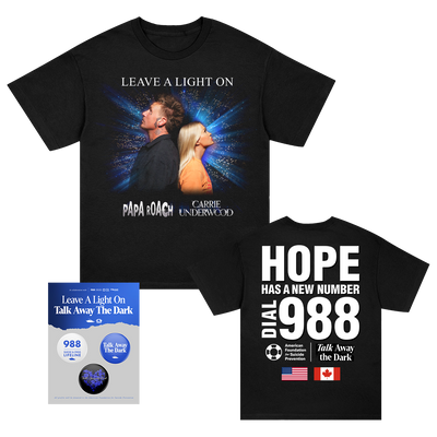 Papa Roach & Carrie Underwood Leave A Light On 988 T-Shirt