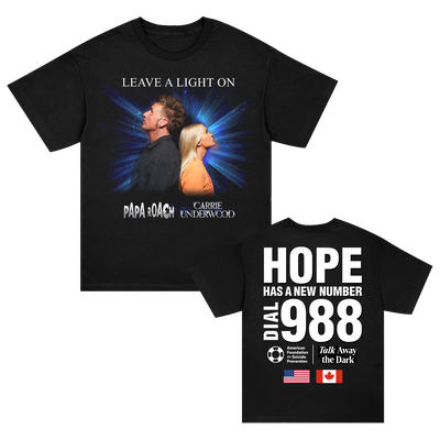 Papa Roach & Carrie Underwood Leave A Light On 988 T-Shirt