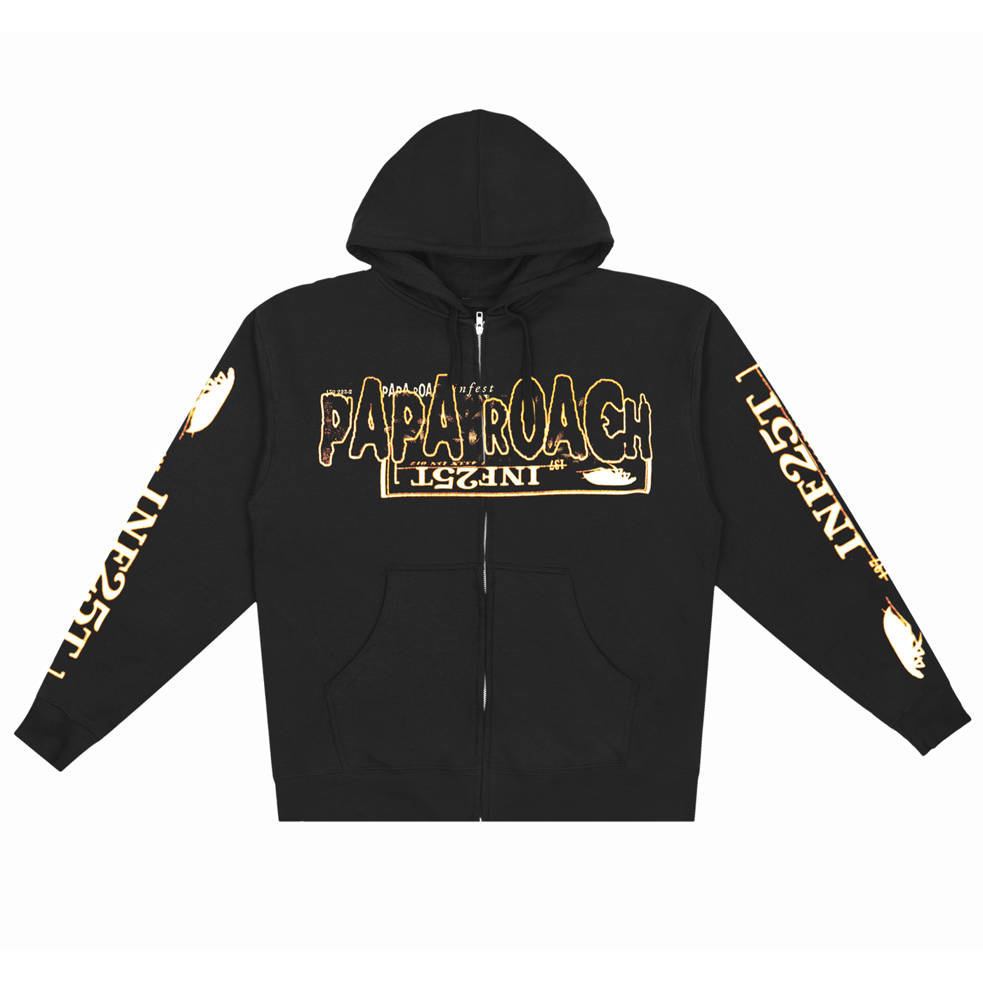 Inf25t Zip Up Hoodie (Black) – Papa Roach Inf25t Zip Up Hoodie (Black) – Papa Roach