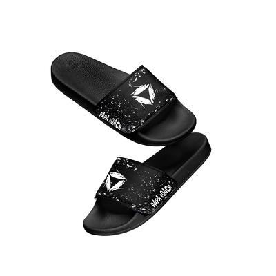 Splatter Logo Slides (Black/White)