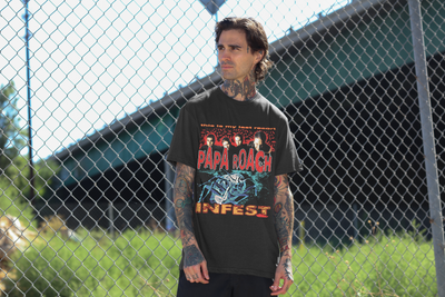 Last Resort Bootleg T-Shirt (Vintage Black Mineral Wash)