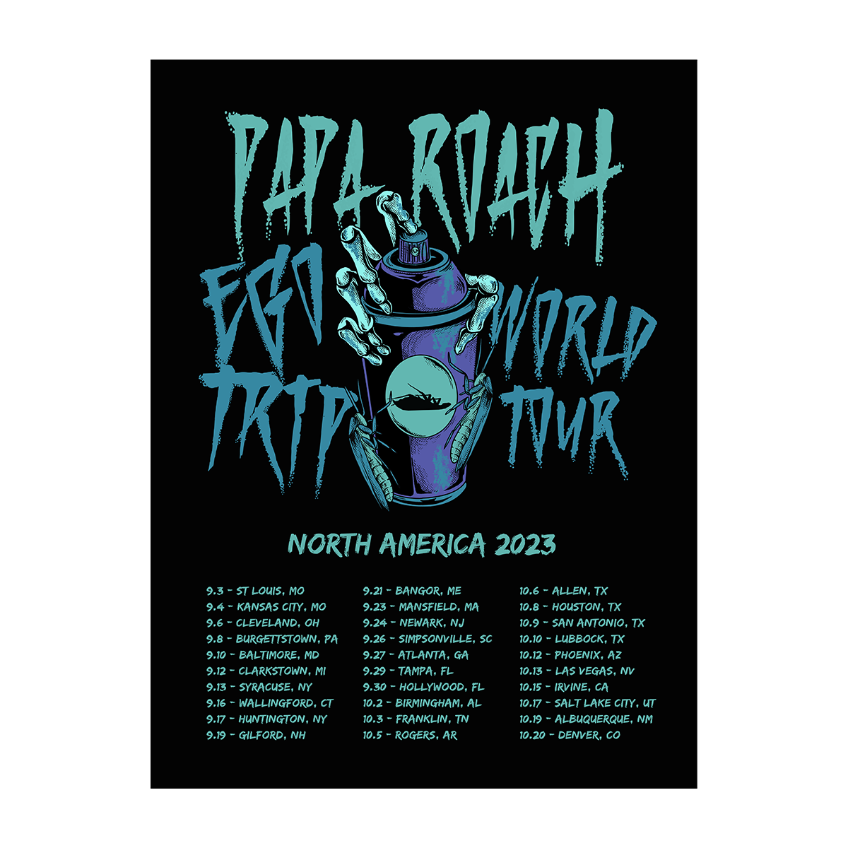 PAPA ROACH® Tour VIP Poster