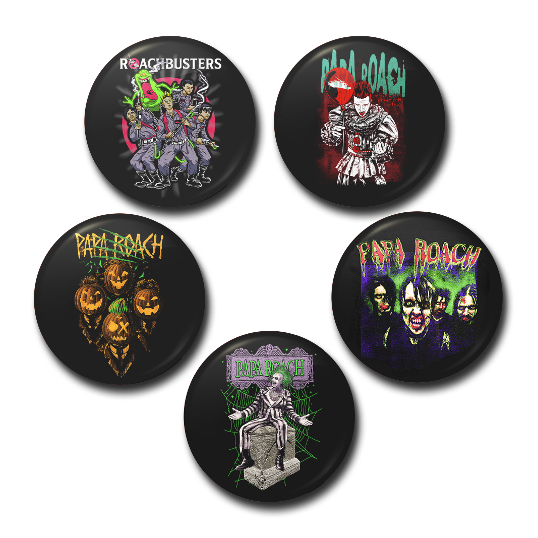Papa Roach Halloween Button Set