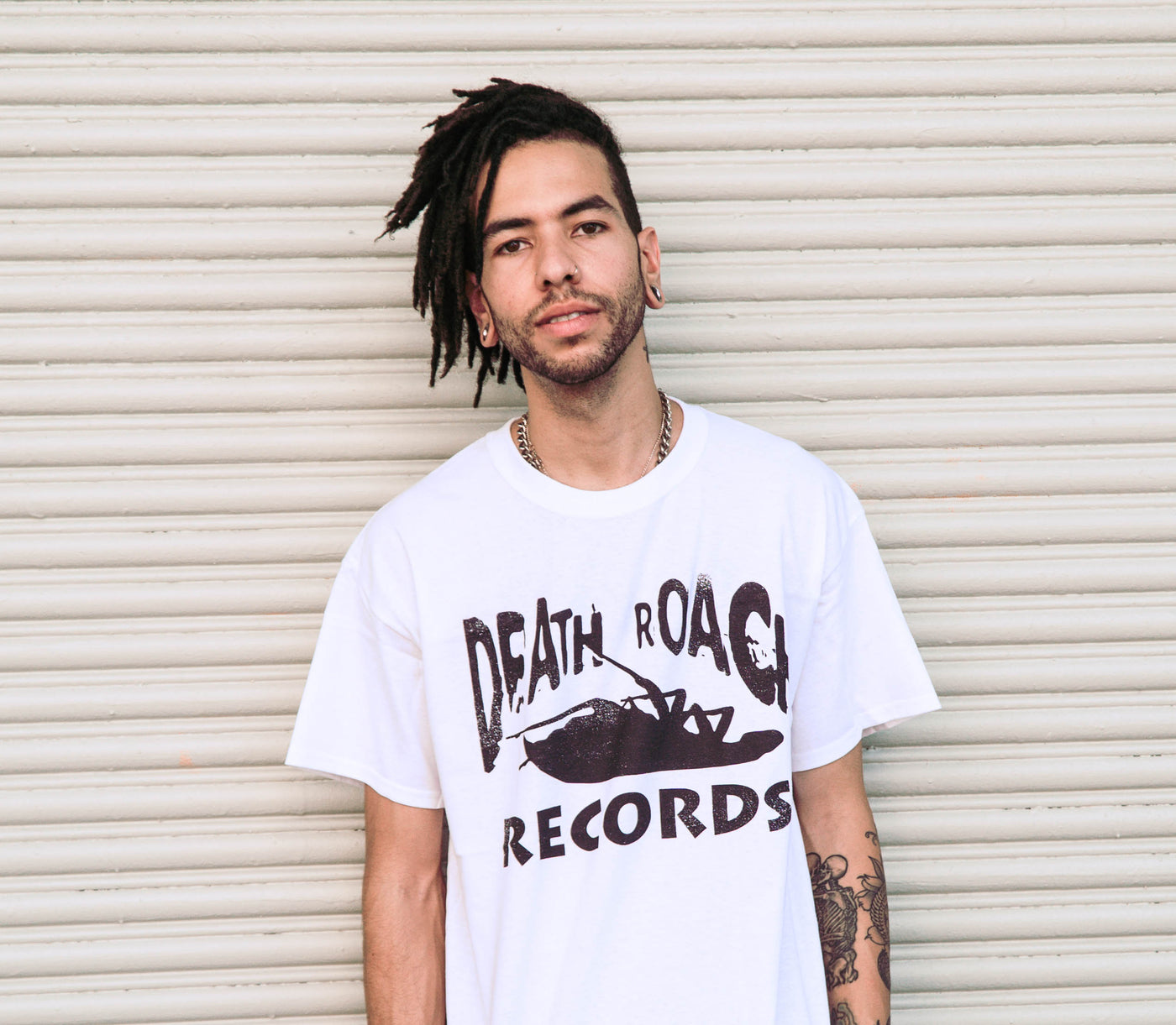 Death Roach Records Tee (White)