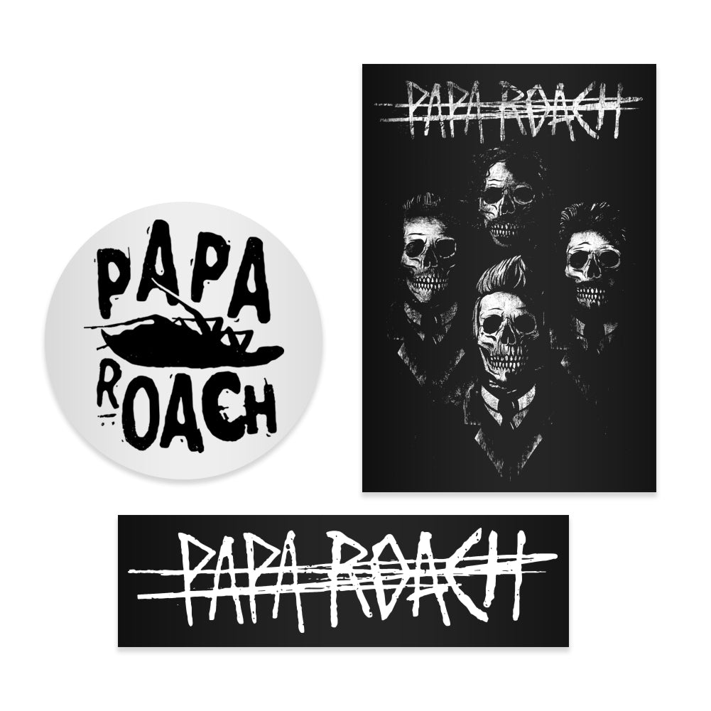 PAPA ROACH® 3 Sticker Pack